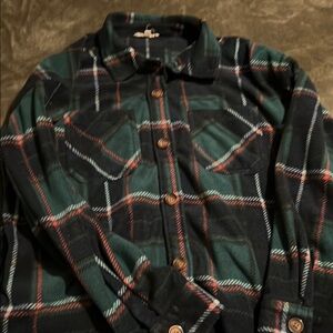 Green Plaid shacket